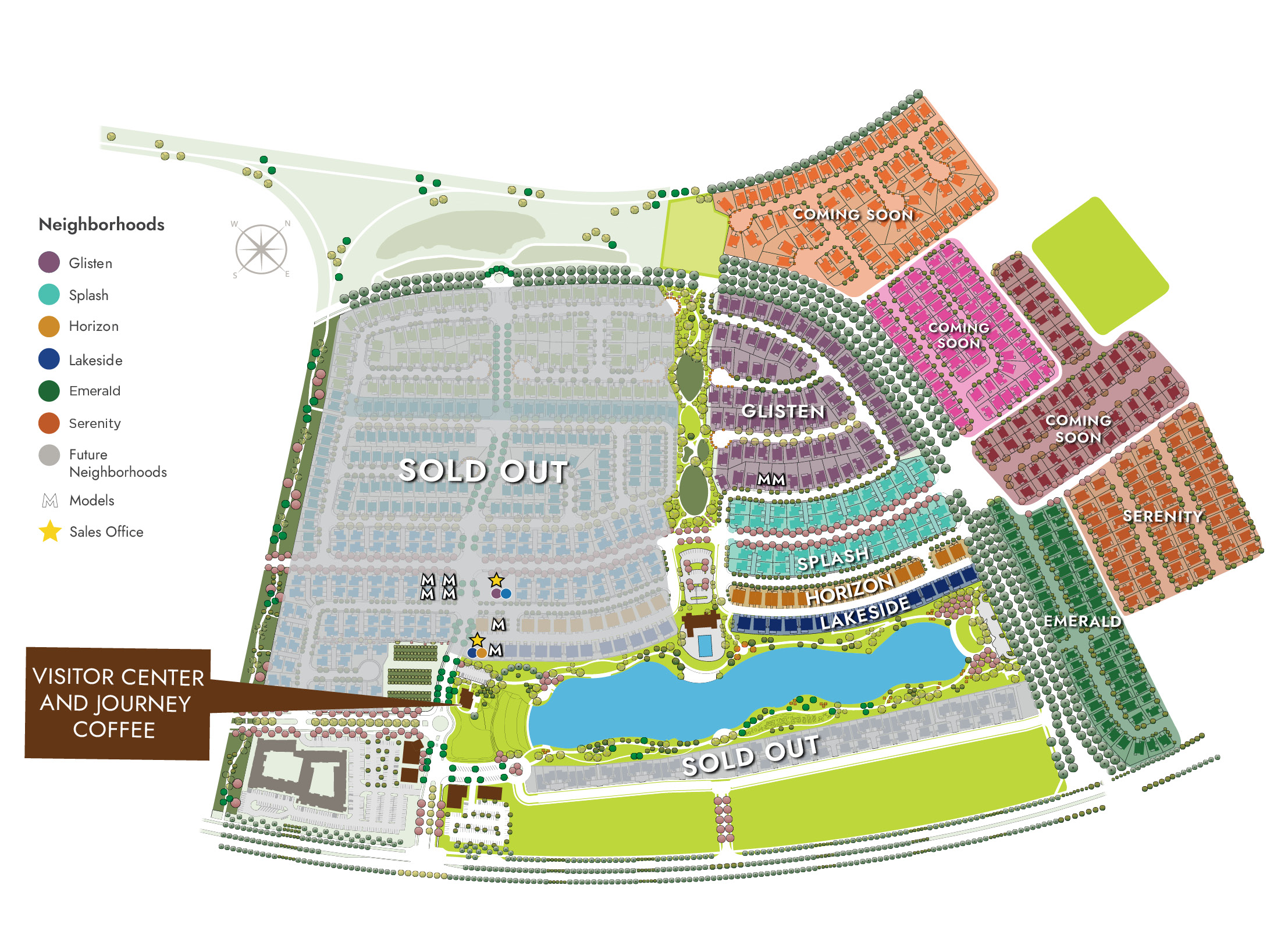 One Lake Site Map