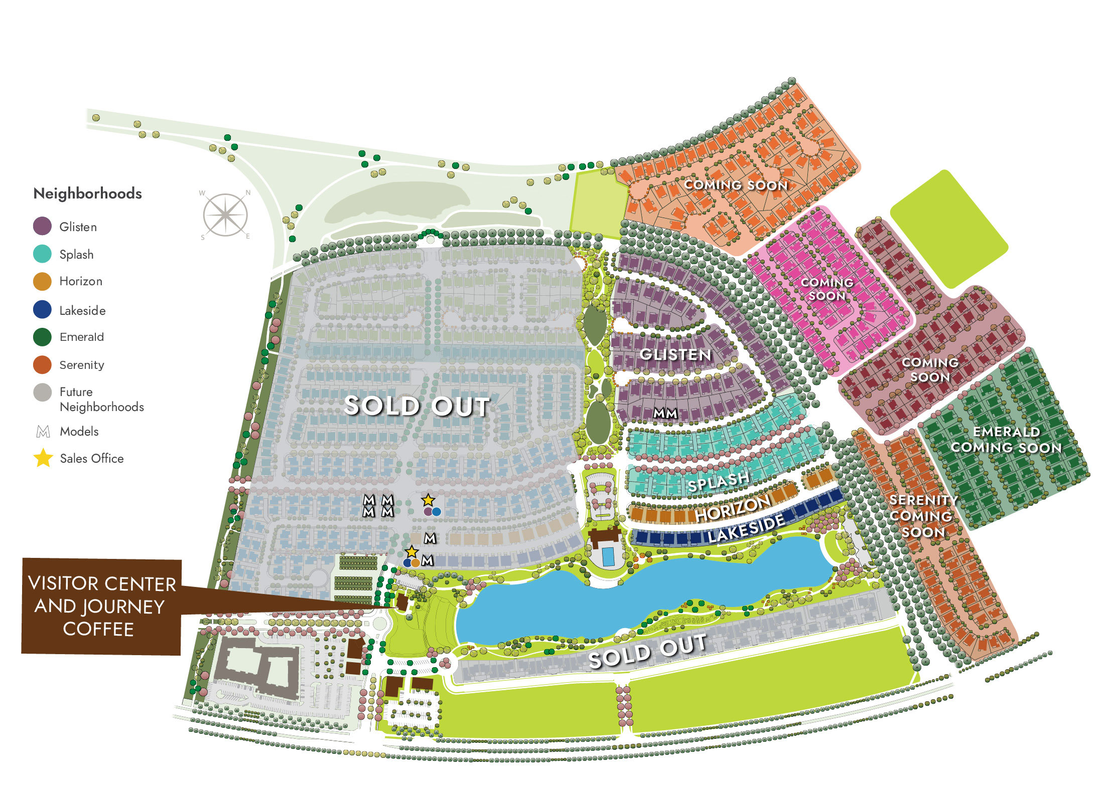 One Lake Site Map